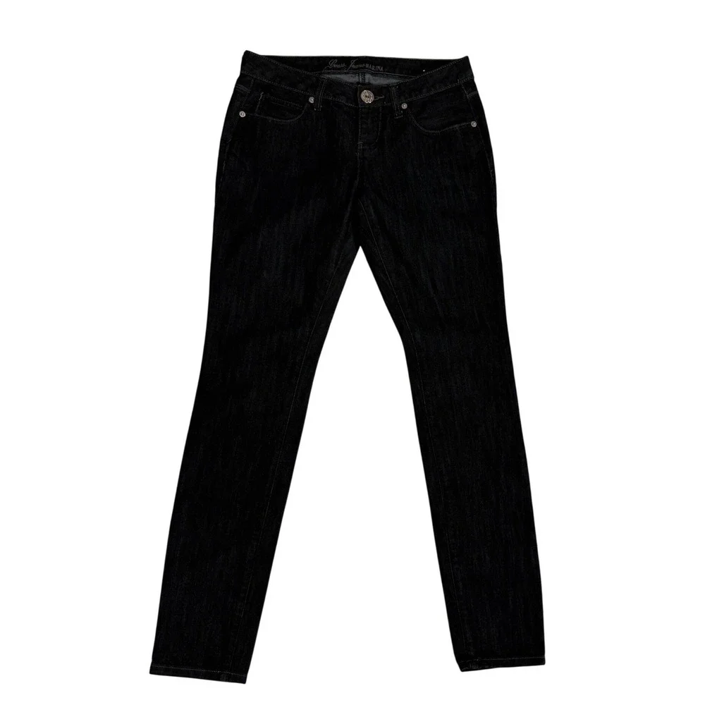 Guess Jeans Marina Skinny Jeans Womens Size 28 Dark Indigo Excellent  Denim